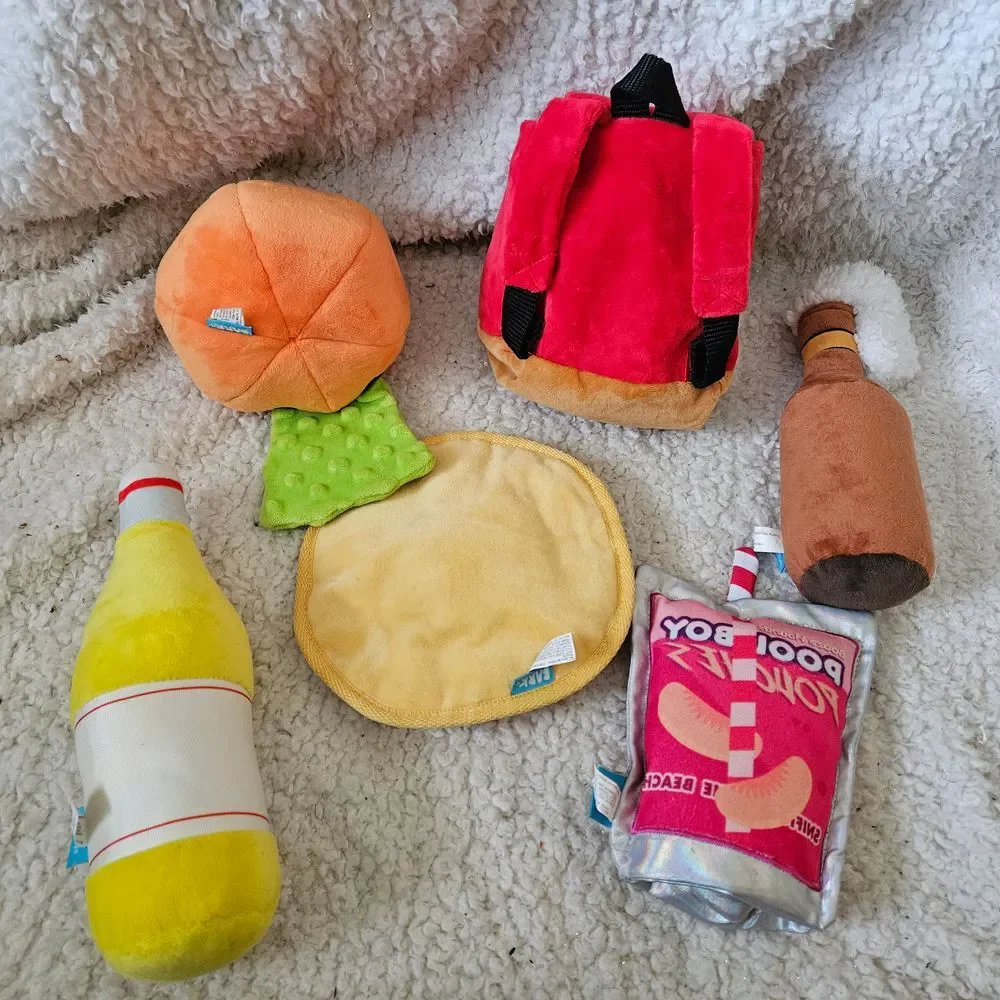 Bark Box Lot of 6‎ Plush Dog Toys